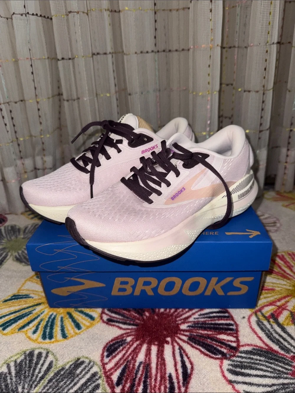 Brooks Women’s Adrenaline GTS Light Pink/Peach Running Shoe